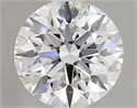 Lab Grown Diamond 1.04 Carats, Round with Ideal Cut, D Color, VS1 Clarity and Certified by IGI