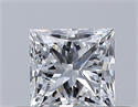 Natural Diamond 0.31 Carats, Princess with  Cut, D Color, VS1 Clarity and Certified by GIA