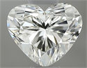 Natural Diamond 0.40 Carats, Heart with  Cut, J Color, VS2 Clarity and Certified by GIA