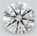 Lab Grown Diamond 2.51 Carats, Round with Ideal Cut, E Color, IF Clarity and Certified by IGI