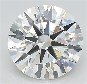 Picture of Lab Grown Diamond 2.51 Carats, Round with Ideal Cut, E Color, IF Clarity and Certified by IGI