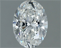Natural Diamond 0.80 Carats, Oval with  Cut, G Color, VS2 Clarity and Certified by GIA
