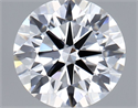 Lab Grown Diamond 1.03 Carats, Round with Ideal Cut, D Color, VVS1 Clarity and Certified by IGI