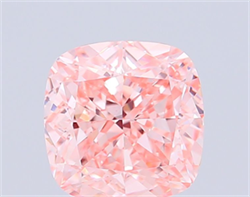 Picture of Lab Grown Diamond 3.96 Carats, CUSHION MODIFIED with  Cut, Fancy Intense Pink Color, VS1 Clarity and Certified by IGI