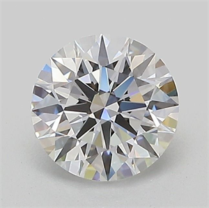 Picture of Lab Grown Diamond 1.02 Carats, Round with Ideal Cut, D Color, VVS2 Clarity and Certified by IGI