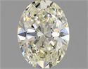 Natural Diamond 1.00 Carats, Oval with  Cut, L Color, VS2 Clarity and Certified by GIA