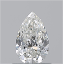 Natural Diamond 0.70 Carats, Pear with  Cut, H Color, VVS1 Clarity and Certified by GIA