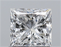 Natural Diamond 0.70 Carats, Princess with  Cut, E Color, VS2 Clarity and Certified by GIA