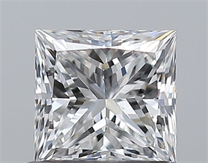 Picture of Natural Diamond 0.70 Carats, Princess with  Cut, E Color, VS2 Clarity and Certified by GIA