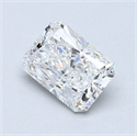 Natural Diamond 2.01 Carats, Radiant with  Cut, E Color, VS2 Clarity and Certified by GIA