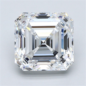 Picture of Natural Diamond 3.51 Carats, Asscher with  Cut, D Color, VVS2 Clarity and Certified by GIA