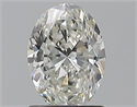 Natural Diamond 1.01 Carats, Oval with  Cut, H Color, VS2 Clarity and Certified by GIA