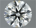 Natural Diamond 0.80 Carats, Round with Excellent Cut, I Color, VS2 Clarity and Certified by IGI