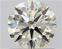 Natural Diamond 0.90 Carats, Round with Very Good Cut, J Color, VS1 Clarity and Certified by IGI