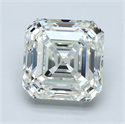 Natural Diamond 2.70 Carats, Asscher with  Cut, J Color, VS1 Clarity and Certified by GIA