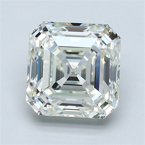 Picture of Natural Diamond 2.70 Carats, Asscher with  Cut, J Color, VS1 Clarity and Certified by GIA