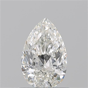Picture of Natural Diamond 0.71 Carats, Pear with  Cut, H Color, SI1 Clarity and Certified by GIA