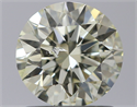 Natural Diamond 1.05 Carats, Round with Excellent Cut, N Color, I1 Clarity and Certified by IGI