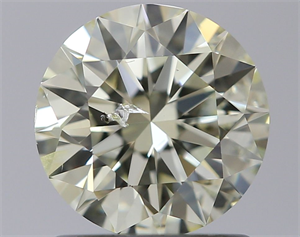 Picture of Natural Diamond 1.05 Carats, Round with Excellent Cut, N Color, I1 Clarity and Certified by IGI