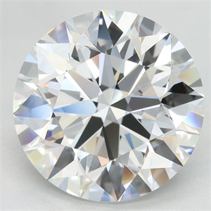 Picture of Lab Grown Diamond 4.47 Carats, Round with Excellent Cut, D Color, VVS2 Clarity and Certified by GIA