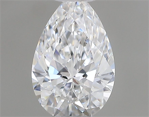 Picture of Natural Diamond 0.42 Carats, Pear with  Cut, E Color, VVS1 Clarity and Certified by GIA