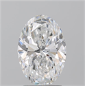 Natural Diamond 2.26 Carats, Oval with  Cut, D Color, SI1 Clarity and Certified by GIA