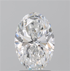 Picture of Natural Diamond 2.26 Carats, Oval with  Cut, D Color, SI1 Clarity and Certified by GIA