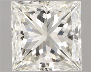 Picture of Natural Diamond 1.01 Carats, Princess with  Cut, I Color, IF Clarity and Certified by IGI