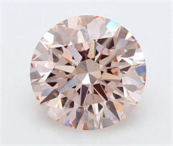 Picture of Lab Grown Diamond 4.58 Carats, Round with Ideal Cut, Fancy Intense Pink Color, VVS2 Clarity and Certified by IGI