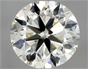 Natural Diamond 0.50 Carats, Round with Very Good Cut, L Color, VS1 Clarity and Certified by GIA