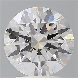Picture of Lab Grown Diamond 3.07 Carats, Round with Ideal Cut, E Color, VVS2 Clarity and Certified by IGI