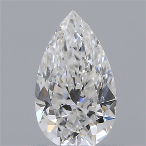 Picture of Natural Diamond 0.51 Carats, Pear with  Cut, E Color, SI1 Clarity and Certified by IGI