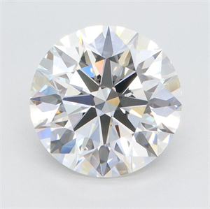 Picture of Lab Grown Diamond 3.66 Carats, Round with Ideal Cut, F Color, IF Clarity and Certified by IGI