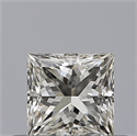 Natural Diamond 0.40 Carats, Princess with  Cut, H Color, IF Clarity and Certified by IGI