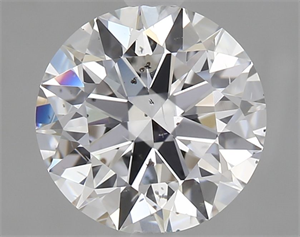 Picture of Natural Diamond 1.72 Carats, Round with Excellent Cut, D Color, SI2 Clarity and Certified by GIA