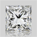 Natural Diamond 1.51 Carats, Princess with  Cut, I Color, VS1 Clarity and Certified by GIA