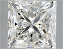 Natural Diamond 3.01 Carats, Princess with  Cut, H Color, VS2 Clarity and Certified by GIA