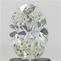 Natural Diamond 1.00 Carats, Oval with  Cut, K Color, VVS1 Clarity and Certified by GIA
