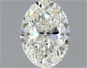 Natural Diamond 0.90 Carats, Oval with  Cut, I Color, VVS1 Clarity and Certified by GIA