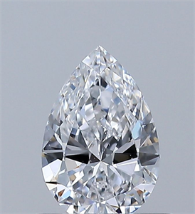 Picture of Natural Diamond 0.50 Carats, Pear with  Cut, D Color, SI1 Clarity and Certified by GIA