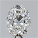 Natural Diamond 0.80 Carats, Oval with  Cut, F Color, VS1 Clarity and Certified by GIA