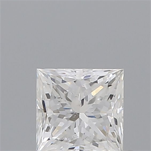 Picture of Natural Diamond 0.40 Carats, Princess with  Cut, F Color, SI2 Clarity and Certified by IGI