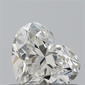 Picture of Natural Diamond 0.51 Carats, Heart with  Cut, H Color, VVS2 Clarity and Certified by GIA