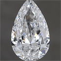 Natural Diamond 0.70 Carats, Pear with  Cut, E Color, SI1 Clarity and Certified by GIA