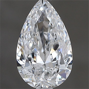 Picture of Natural Diamond 0.70 Carats, Pear with  Cut, E Color, SI1 Clarity and Certified by GIA