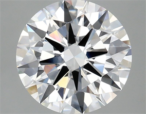 Picture of Lab Grown Diamond 3.01 Carats, Round with Excellent Cut, E Color, VS1 Clarity and Certified by IGI
