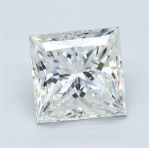 Picture of Natural Diamond 1.79 Carats, Princess with  Cut, I Color, VS1 Clarity and Certified by GIA