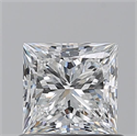 Natural Diamond 0.82 Carats, Princess with  Cut, E Color, VS2 Clarity and Certified by GIA