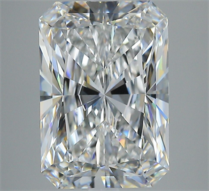 Picture of Natural Diamond 5.01 Carats, Radiant with  Cut, E Color, FL Clarity and Certified by GIA