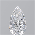 Diamante Natural 1.70 quilates, De pera , Color D, claridad IF y certificado GIA